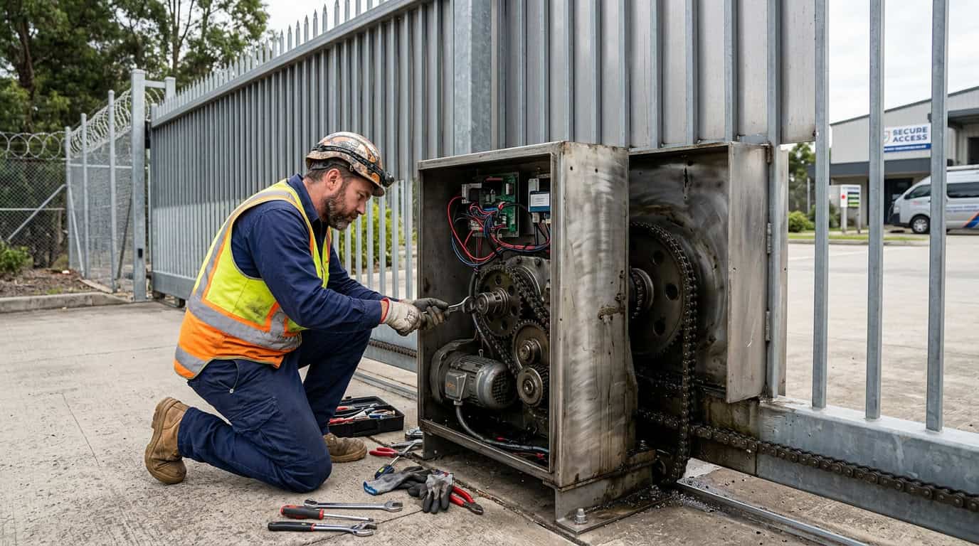 Commercial gate repair work