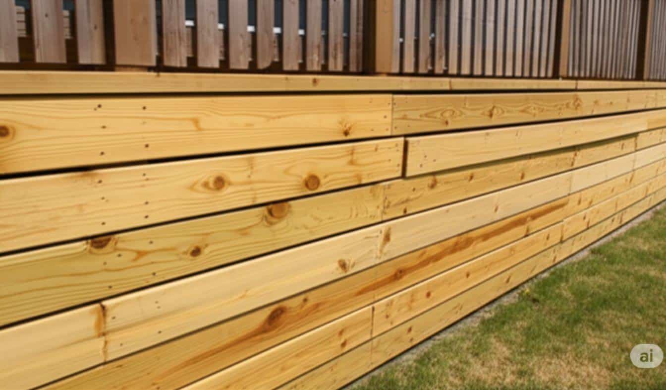Vinyl fence run at a Los Angeles property
